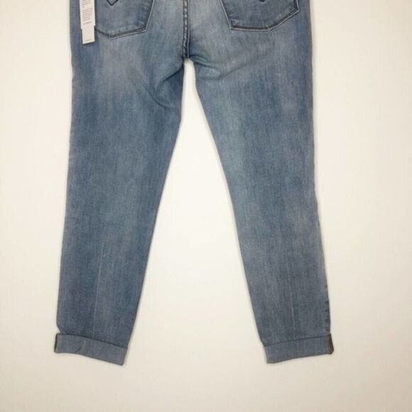 HUDSON Harkin Distressed Skinny Cropped Cuff Jeans  - Picture 5 of 9